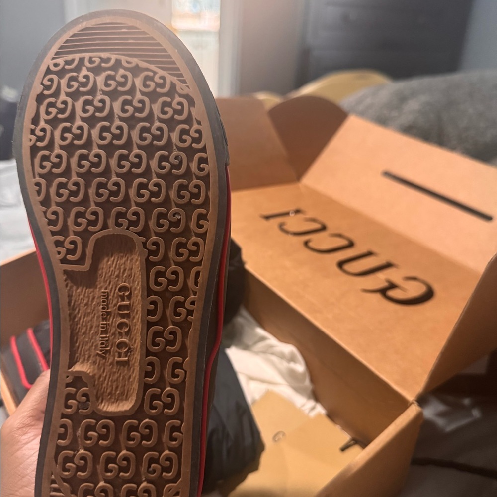 Gucci Brown Monogram Sole Shoes